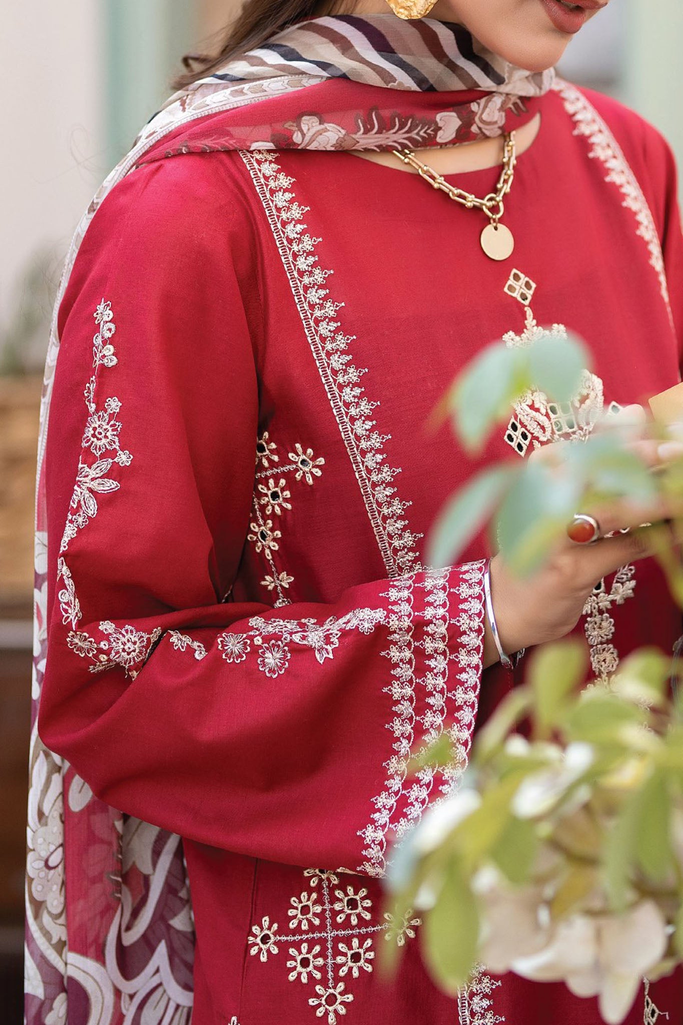 Adan's Libas Lawn By Zia Unstitched 3 Piece Emb Lawn Collection'2024-D-02