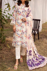 Mahee's by Riaz Arts 3 Piece Unstitched Chikankari Lawn Suit-MC-02