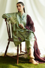 Coco By Zara Shah Jahan Unstitched 3 Piece Winter Suit-D-03-B-Pearl