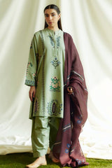 Coco By Zara Shah Jahan Unstitched 3 Piece Winter Suit-D-03-B-Pearl