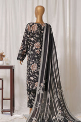 Rania By Sada Bahar Stitched 3 Piece Emb Khaddar Vol-01 Suit-D-03-Black