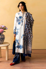 Coco Prints By Zara Shah Jahan Unstitched 3 Piece Digital Printed Lawn Suit-D-03-Indigo