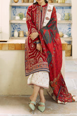 Coco By Zara Shah Jahan Unstitched 3 Piece Eid Edit Emb Lawn Suit-D-03-Kashmir Kali