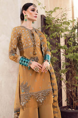 Maria B Sateen Unstitched 3 Piece Embroidered Suit-CST-503
