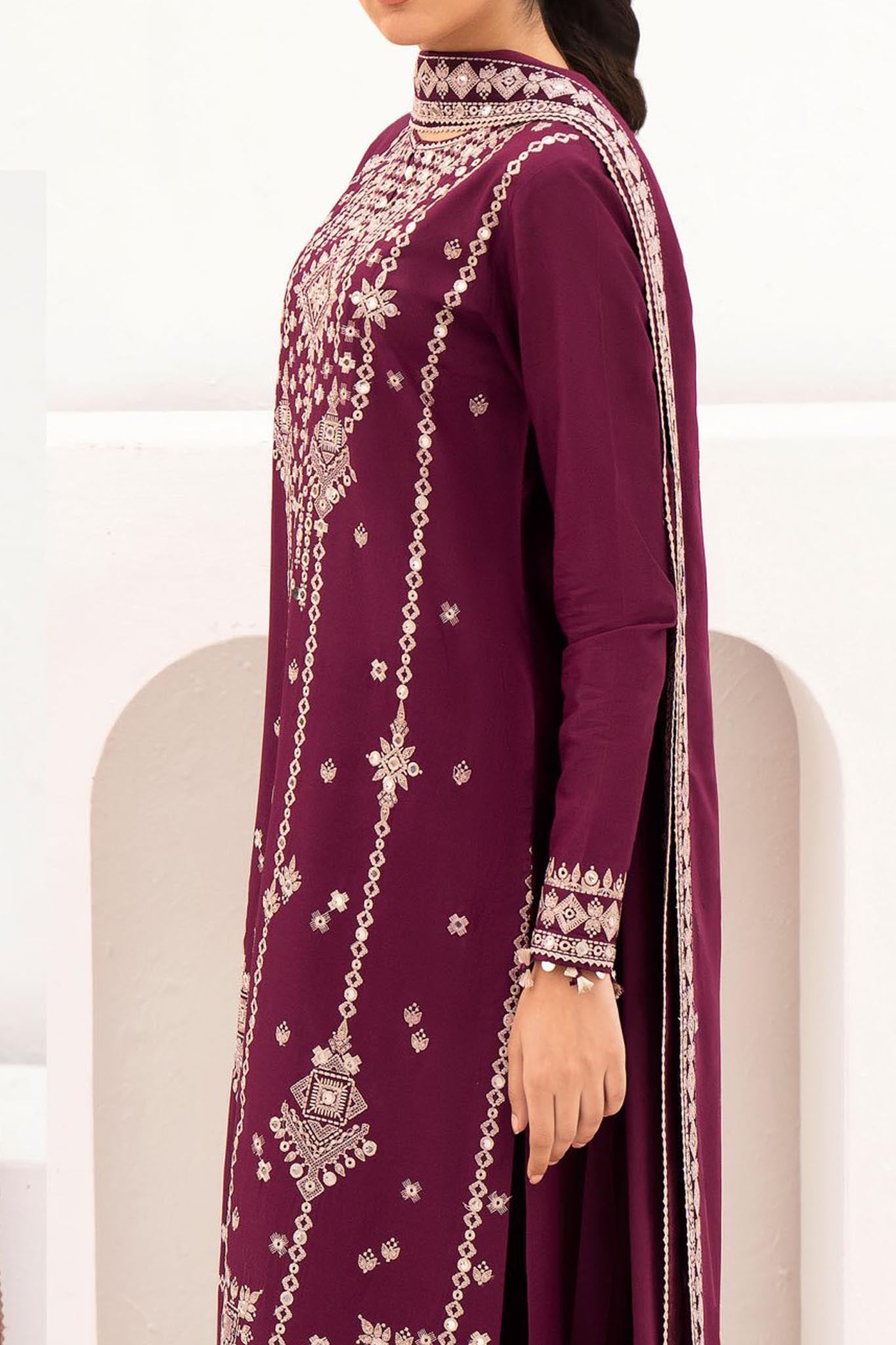 Delia By Jazmin Unstitched 3 Piece Luxury Emb Lawn Collection'2024-D-03