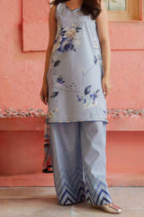 Coco Prints By Zara Shah Jahan Unstitched 3 Piece Digital Printed Lawn Suit-D-04-Blueberry