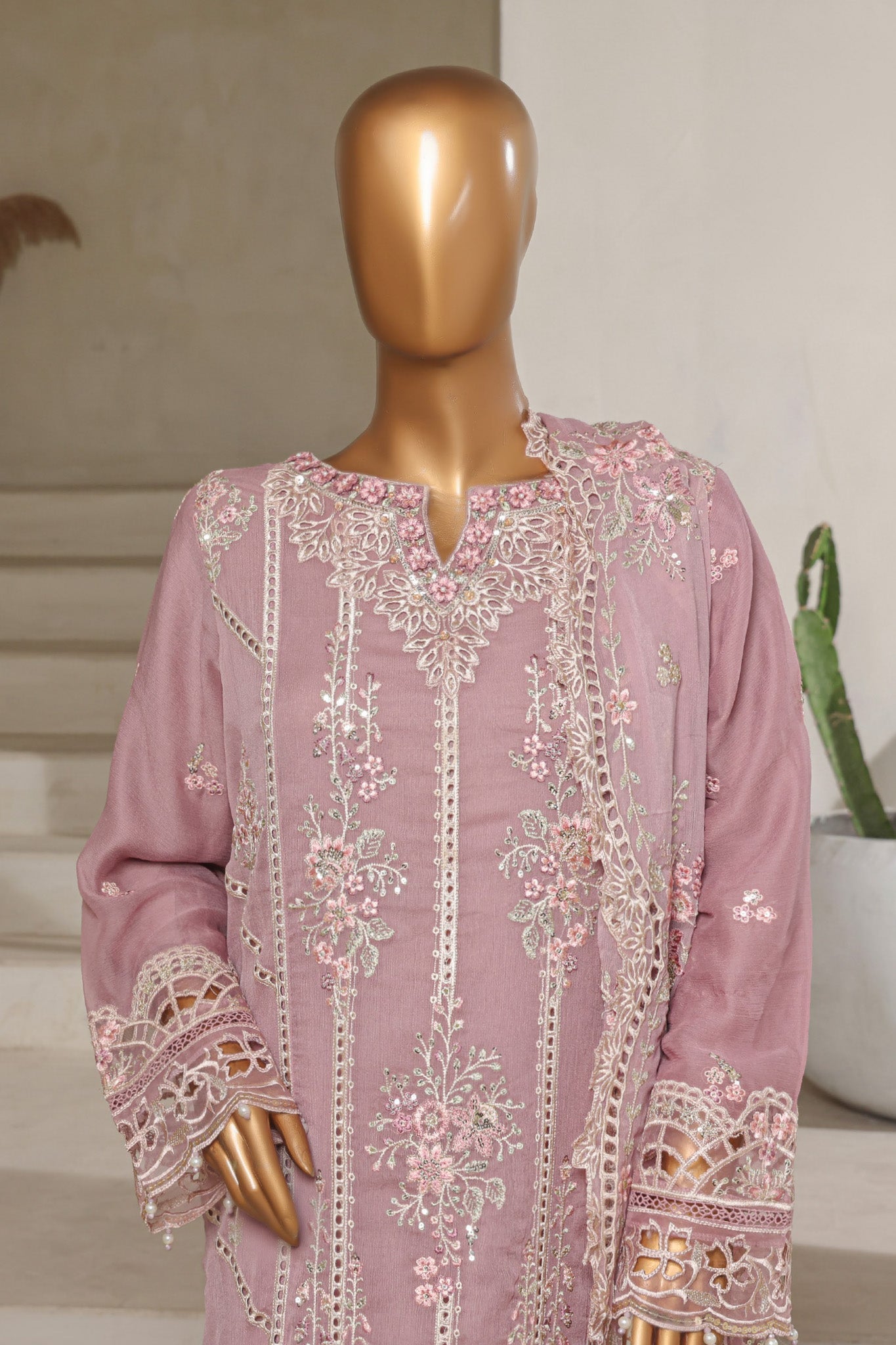 Afsany by Sada Bahar Stitched 3 Piece Luxury Chiffon Vol-13 Collection'2025-CR-27-Plum