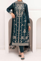 Delia By Jazmin Unstitched 3 Piece Luxury Emb Lawn Collection'2024-D-04
