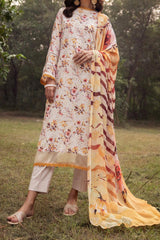 Mahee's by Riaz Arts 3 Piece Unstitched Chikankari Lawn Suit-MC-04