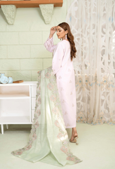 Baad e Baharaan By Humdum Unstitched 3 Piece Emb Lawn Collection'2024-D-04