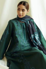 Coco By Zara Shah Jahan Unstitched 3 Piece Winter Suit-D-05-B-Peridot