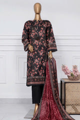 Sada Bahar Stitched 3 Piece Printed Lawn Vol-01 Suit-PR-9507-Black