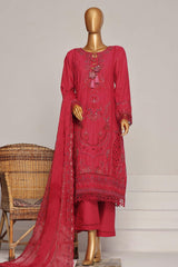 Sada Bahar Stitched 3 Piece Luxury Festive Emb Lawn Vol-05 Suit-LEL-27-Magenta