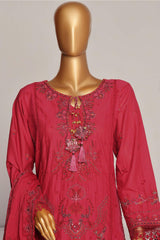 Sada Bahar Stitched 3 Piece Luxury Festive Emb Lawn Vol-05 Suit-LEL-27-Magenta