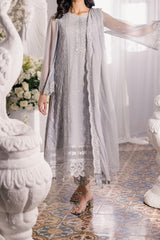 Eid Drop 1 By Azure Unstitched 3 Piece Ensembles Chiffon Suit-D-05-Moon Storm