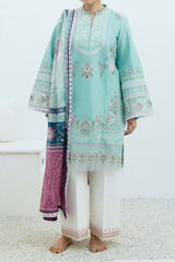 Coco By Zara Shah Jahan Unstitched 3 Piece Eid Edit Emb Lawn Suit-D-05-Shaam