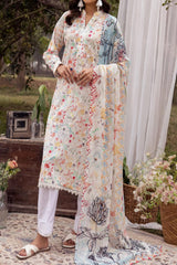Mahee's by Riaz Arts 3 Piece Unstitched Chikankari Lawn Suit-MC-05