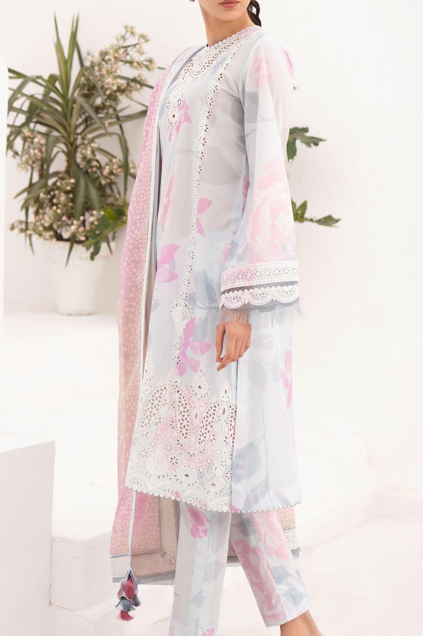 Delia By Jazmin Unstitched 3 Piece Luxury Emb Lawn Collection'2024-D-05
