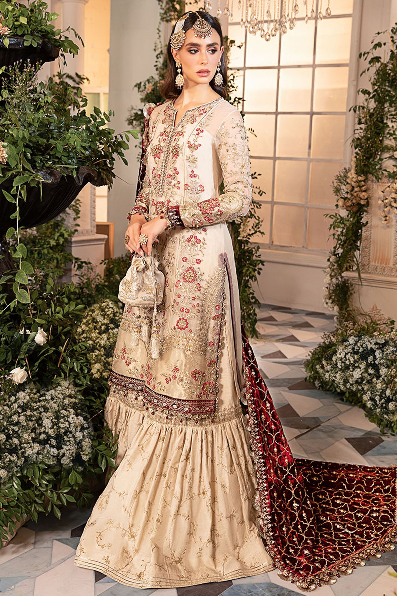Mbroidered By Maria B Unstitched 3 Piece Wedding Edition Collection'2024-BD-2905