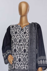 Sada Bahar Stitched 3 Piece Mid Summer Co Ords Suit-D-5731-Off White