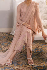 Eid Drop 1 By Azure Unstitched 3 Piece Ensembles Chiffon Suit-D-06-Nectarine