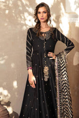 Maria B Sateen Unstitched 3 Piece Embroidered Suit-CST-506