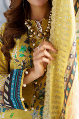 Cutwork Bliss By Al Zohaib Unstitched 3 Piece Lawn Vol-02 Suit-D-06