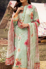 Mahee's by Riaz Arts 3 Piece Unstitched Chikankari Lawn Suit-MC-06