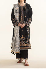 Coco By Zara Shah Jahan Unstitched 3 Piece Emb Lawn Vol-02 Suit-D-07-B-Arela