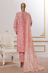 Bin Saeed Stitched 3 Piece Open Front Cutwork Kari Collection'2025-SM-2110-Pink