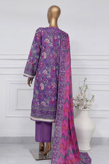 Sada Bahar Stitched 3 Piece Printed Lawn Vol-01 Suit-PR-9467-Purple