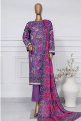 Sada Bahar Stitched 3 Piece Printed Lawn Vol-01 Suit-PR-9467-Purple