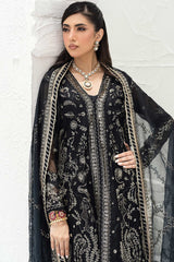 Savoir By Sahane Unstitched 3 Piece Luxury Formals Suit-D-07-Solene