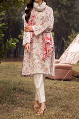 Mahee's by Riaz Arts 3 Piece Unstitched Chikankari Lawn Suit-MC-07