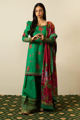 Zara Shahjahan Unstitched 3 Piece Lawn Vol-02 Suit-ZEL-07