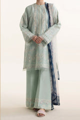 Coco By Zara Shah Jahan Unstitched 3 Piece Emb Lawn Vol-02 Suit-D-08-A-Mira