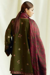 Coco By Zara Shah Jahan Unstitched 3 Piece Winter Suit-D-08-B-Amethyst