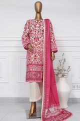 Sada Bahar Stitched 3 Piece Printed Lawn Vol-01 Suit-PR-1300-Magenta
