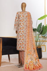 Bin Saeed Stitched 3 Piece Open Front Cutwork Kari Collection'2025-SM-2114-Skin