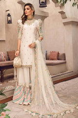 Maria B Sateen Unstitched 3 Piece Embroidered Suit- CST-508