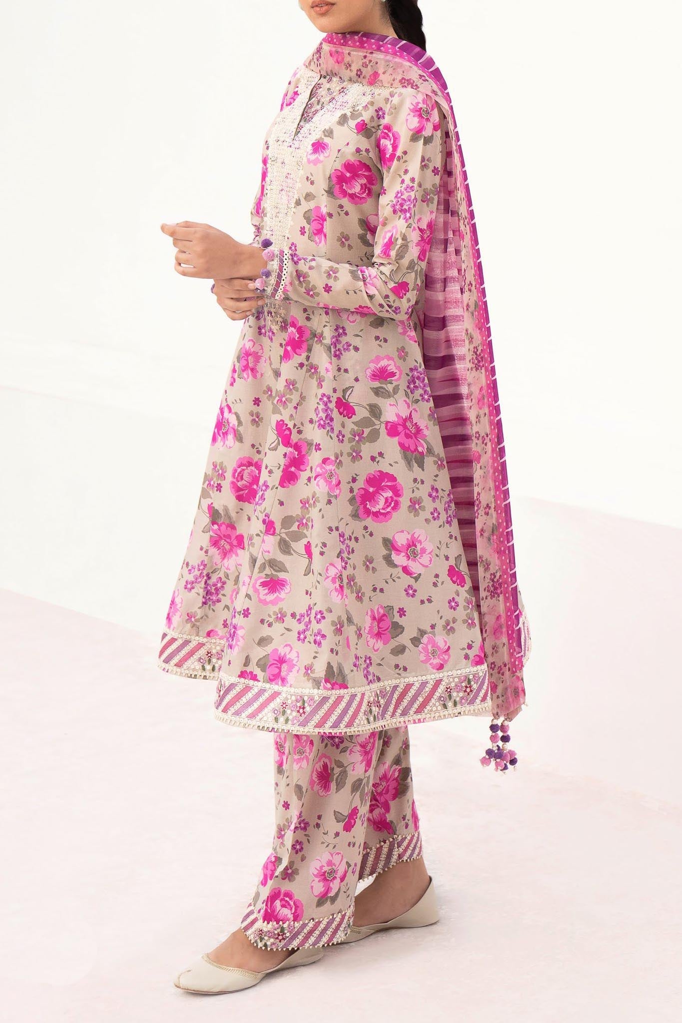 Delia By Jazmin Unstitched 3 Piece Luxury Emb Lawn Collection'2024-D-08