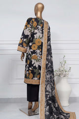 Sada Bahar Stitched 3 Piece Printed Lawn Vol-01 Suit-PR-9479-Black