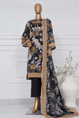 Sada Bahar Stitched 3 Piece Printed Lawn Vol-01 Suit-PR-9479-Black