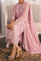 Eid Drop 1 By Azure Unstitched 3 Piece Ensembles Chiffon Suit-D-09-Tender Tulip