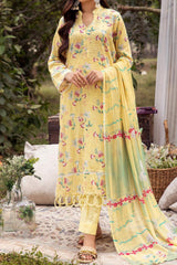 Mahee's by Riaz Arts 3 Piece Unstitched Chikankari Lawn Suit-MC-09