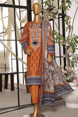 Sada Bahar Stitched 3 Piece Printed Lawn Vol-07 Suit-D-2516-Orange