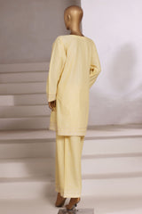 Vybe By Sada Bahar Stitched 2 Piece Emb Cotton Set Vol-02 Suit-MEL-02-Lemon