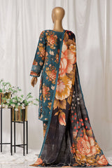 Rania By Sada Bahar Stitched 3 Piece Emb Khaddar Vol-01 Suit-D-10-Teal