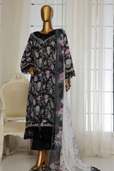 Sada Bahar Stitched 3 Piece Festive Emb Lawn Vol-02 Suit-D-101-Black