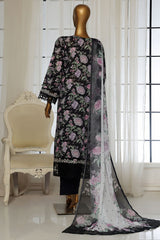 Sada Bahar Stitched 3 Piece Festive Emb Lawn Vol-02 Suit-D-101-Black